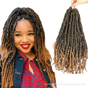 Julianna Hair Wholesale New Fashion Soft Extensions Pretwisted Long Cheap Crochet Braid Pre Passion Twist Hair
